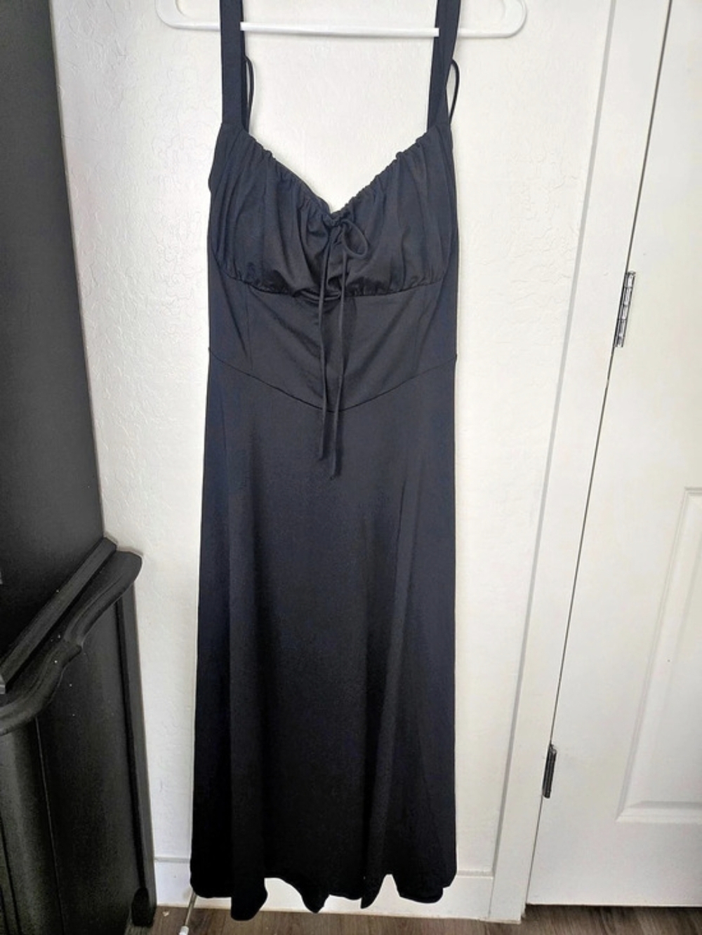 Halara Square Neck Crisscross Back Maxi Dress